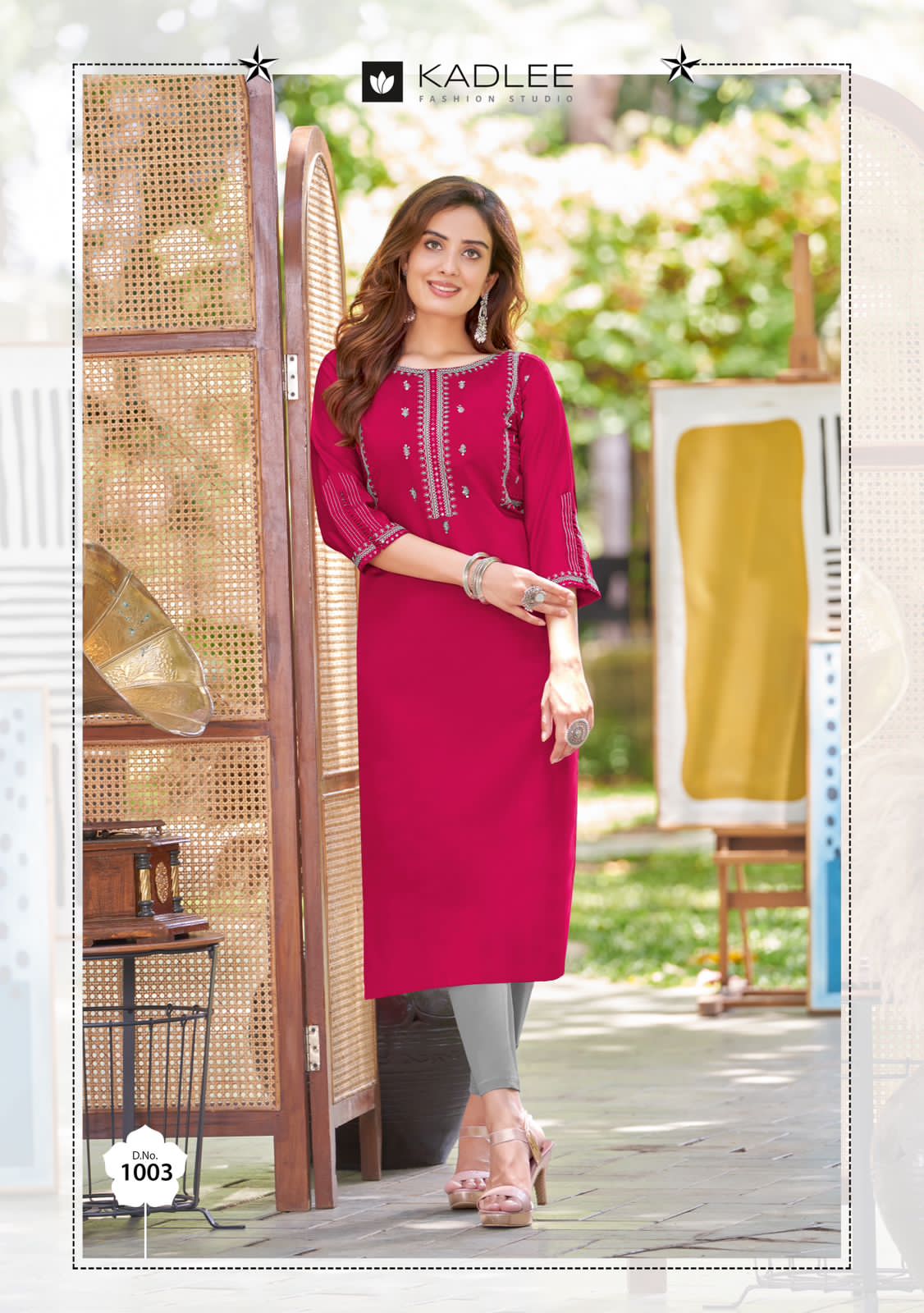 Kadlee Morni Embroidery Designer Kurtis Catalog